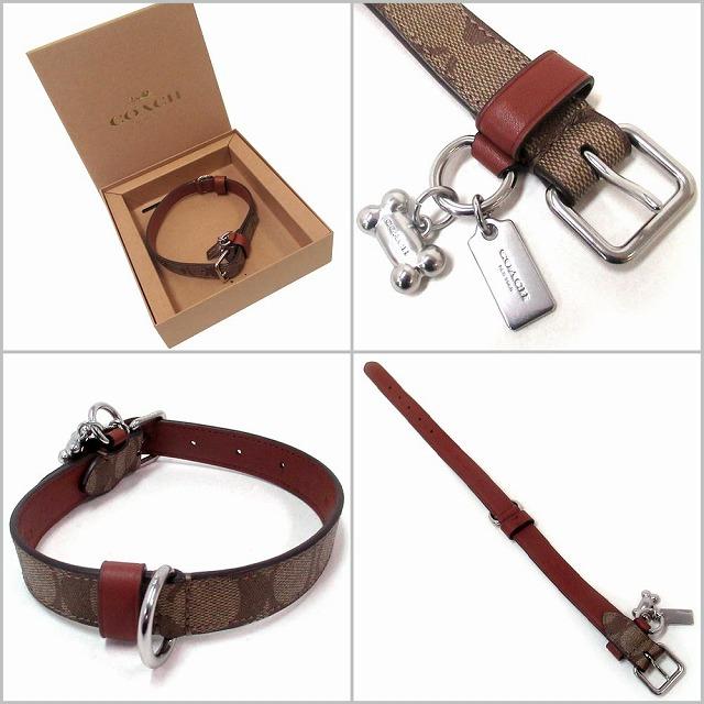 ★美品★COACH　コーチ　シグネチャー　中型犬　首輪　犬用　ペット COACH 【並行輸入品】コーチ 犬の首輪 アウトレット