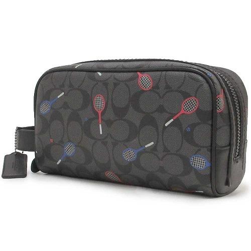 コーチ ポーチ メンズ ファッション メンズ ポーチ Coach アウトレット シグネチャー ラケットプリント メンズ トラベルキット スモール C9585 Qba5f セレクトag ポーチ N2328 0qa0c9585qba5f 今なら即発送