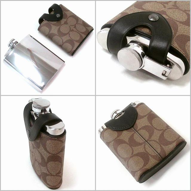 COACH（コーチ） アウトレット 水筒 キャンバス レザー シグネチャー