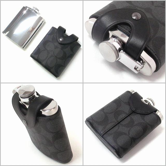 COACH（コーチ） アウトレット 水筒 キャンバス レザー シグネチャー