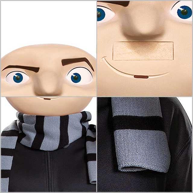 【並行輸入品】ハロウィン コスプレ 仮装 ミニオンズ 怪盗グルー マスク ニットスカーフ 大人用 2点セット 119159AD |  | 01