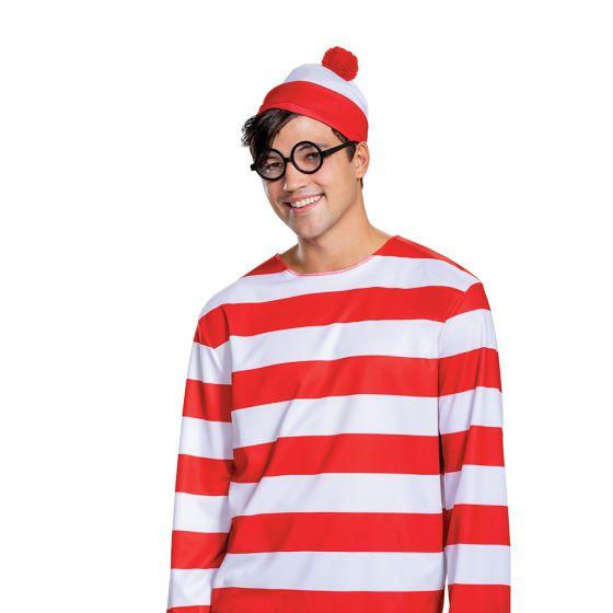 【並行輸入品】ハロウィン コスプレ 仮装 ウォーリーをさがせ！ Where's Waldo アクセサリーキット 帽子 メガネ 大人用 小道具 アイテム 119509 | 