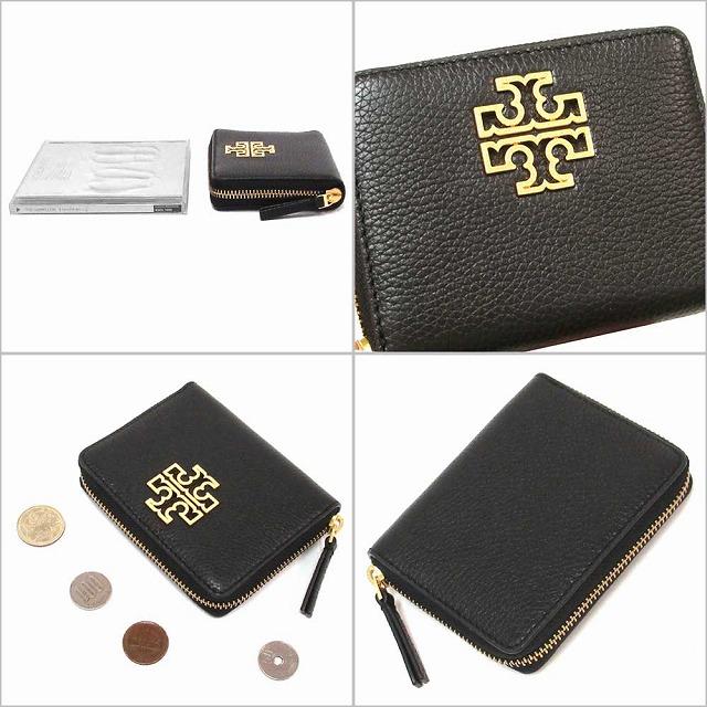 【並行輸入品】TORY BURCH トリバーチ アウトレット レザーブリテン ミディアムウォレット 二つ折り財布 136139001 | TORY BURCH | 01