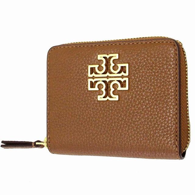 【並行輸入品】TORY BURCH トリバーチ アウトレット レザー ブリテン ミディアム ウォレット 二つ折り財布  136139909 n221202 | TORY BURCH