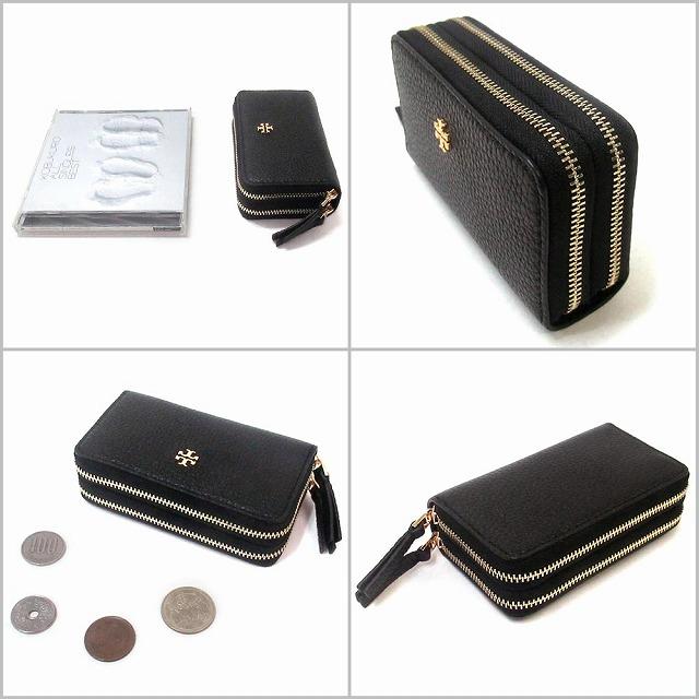 【並行輸入品】TORY BURCH トリバーチ アウトレット ブレイク レザー ジップ アラウンド カードケース 146382 001 | TORY BURCH | 01