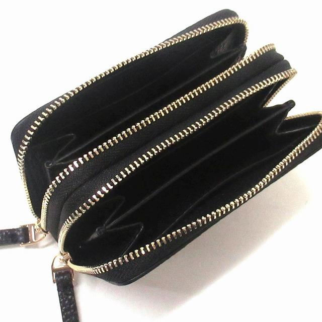 【並行輸入品】TORY BURCH トリバーチ アウトレット ブレイク レザー ジップ アラウンド カードケース 146382 001 | TORY BURCH | 02