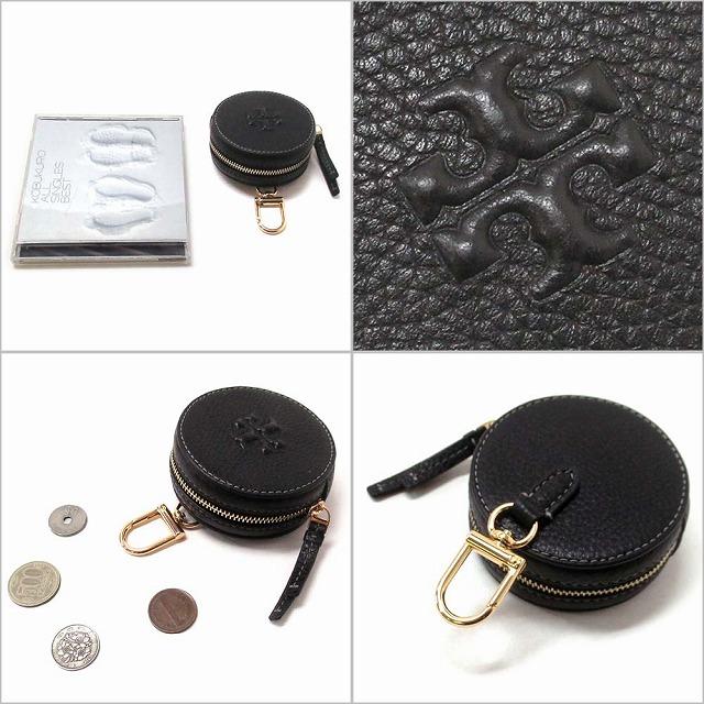 【並行輸入品】TORY BURCH トリバーチ アウトレット ポーチ キーフォブ ラウンド ジップ 小物 小銭入れ コインケース 150410 001 n251112 | TORY BURCH | 01