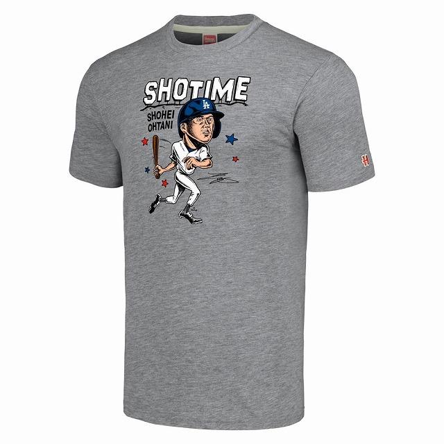 【並行輸入品】大谷翔平モデル ロサンゼルス ドジャース MLB Tシャツ Homage グレー 201055768 記念品 プレゼント |  | 01