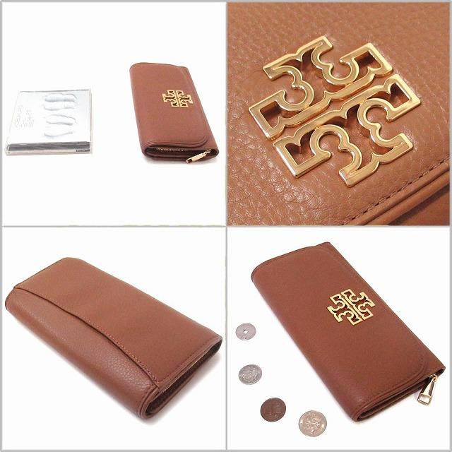 TORY BURCH トリバーチ アウトレット レザー ロゴ ブリテン 長