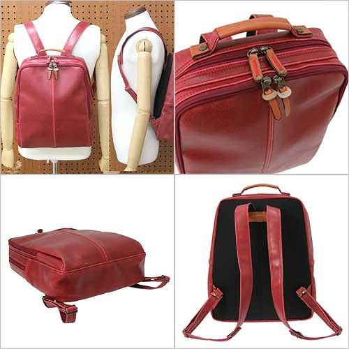 Kiwada 豊岡製鞄 レトロ リュック 日本製（兵庫県豊岡） MADE IN 豊岡 4990 RD |  | 01