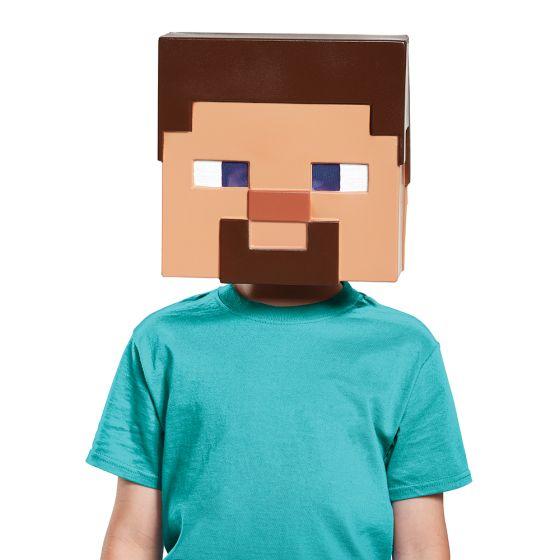 【並行輸入品】ハロウィン コスプレ 仮装 キッズ マインクラフト マイクラ Minecraft スティーブ Steve Half Mask Child マスク 子供用 65680 | 