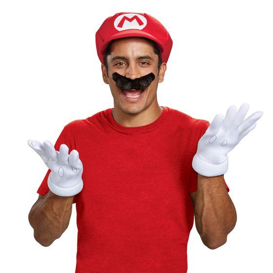 【並行輸入品】スーパーマリオ ハロウィン コスプレ Mario Adult Accessory Kit マリオ 大人用 帽子 口ひげ 手袋 3点セット レッド 73790 n240912 |  | 01