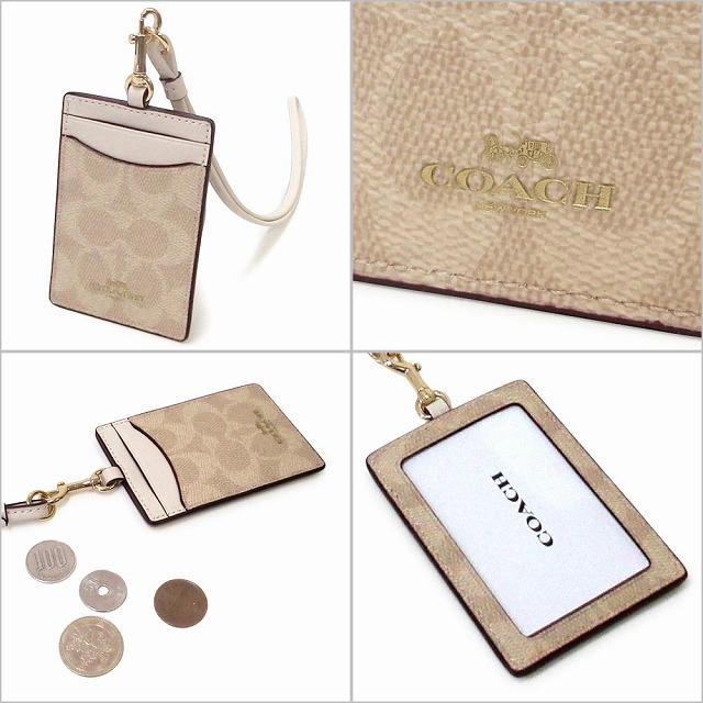【並行輸入品】クリスマス ギフトセット　コーチ カードケース COACH アウトレット シグネチャー キャンバス ランヤード IDケース カードケース