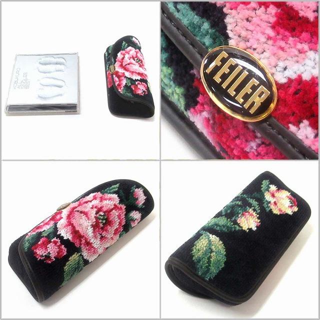 【並行輸入品】クリスマス ギフトセット FEILER フェイラー メガネケース 眼鏡ケース 花柄 選べる フェイラー正規ショッバー クリスマスカード付き | feiler | 04