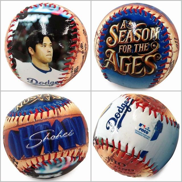 【並行輸入品】大谷翔平 ボール ドジャース ロゴボール 記念デザイン 「Season for the Ages」 メジャーリーグ公認MLB シリアルナンバー付きの517個限定 |  | 01