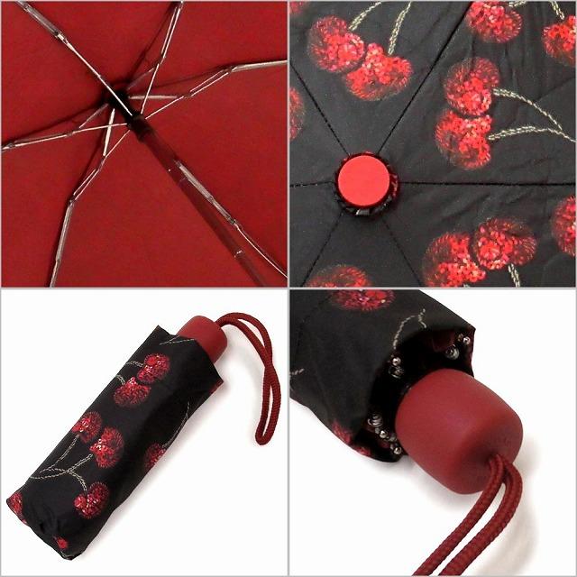 【並行輸入品】コーチ カサ COACH アウトレット 傘 晴雨兼用 99%UVカット チェリープリント フルーツ柄 折り畳み傘 CDF36 SVA47 n251215 | COACH | 01