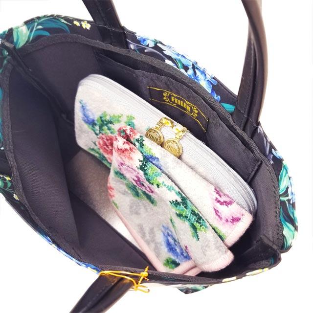 【並行輸入品】FEILER フェイラー  トートバッグ小 エーデルブラウ 黒 新作限定品 軽量エコバッグ　EBLF232036 n251215 | feiler | 03