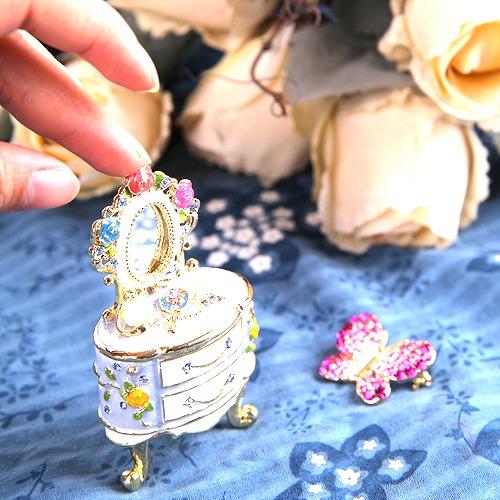 ジュエリーボックス ミニチュア家具シリーズ ミニドレッサー ブルー EX4433 |  | 02