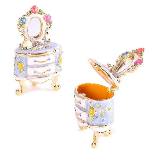 ジュエリーボックス ミニチュア家具シリーズ ミニドレッサー ブルー EX4433 |  | 04