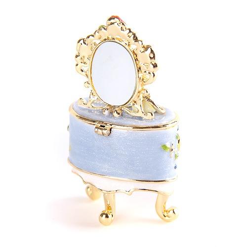 ジュエリーボックス ミニチュア家具シリーズ ミニドレッサー ブルー EX4433 |  | 07