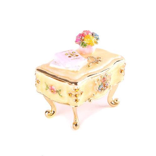 ジュエリーボックス ミニチュア家具シリーズ ミニデスク イエロー EX4441 |  | 03