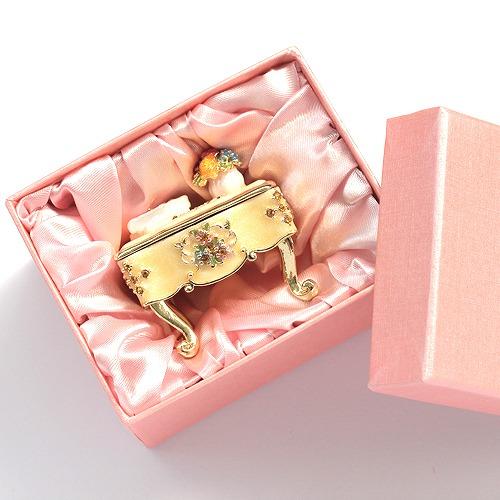 ジュエリーボックス ミニチュア家具シリーズ ミニデスク イエロー EX4441 |  | 05