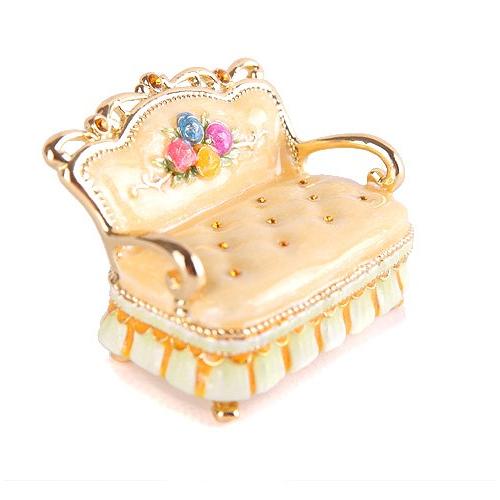 ジュエリーボックス ミニチュア家具シリーズ ミニソファ イエロー EX4442 | 