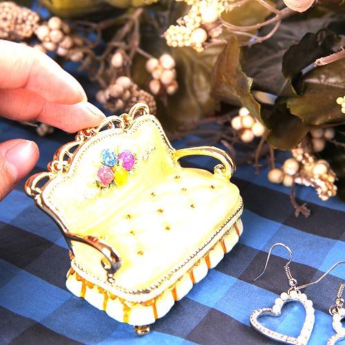 ジュエリーボックス ミニチュア家具シリーズ ミニソファ イエロー EX4442 |  | 03
