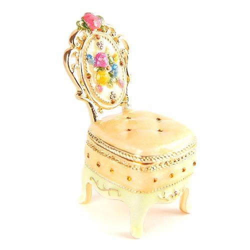 ジュエリーボックス ミニチュア家具シリーズ ミニチェア イエロー EX4444 | 