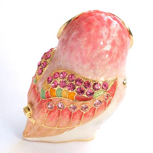 【ジュエリーボックス】 Lフクロウピンク ジュエリーボックス ピンク  EX4471 n70215 |  | 01