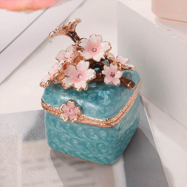 ジュエリーボックス 小枝桜 サクラ さくら 和風 桜の置物 ブルー ピンク EX4522 |  | 02