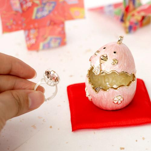 【ジュエリーボックス】【干支シリーズ】とり（酉） ジュエリーボックス　EX4711 |  | 01