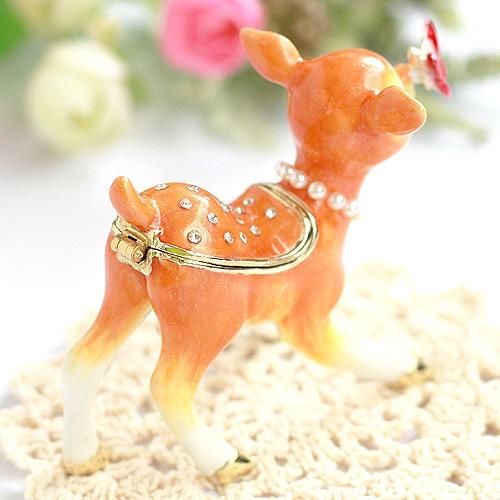 ジュエリーボックス バンビ シカ アニマル 鹿の置物 ブラウン EX5111 |  | 03