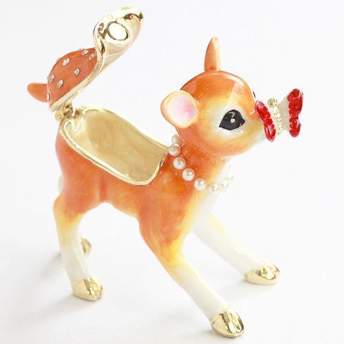 ジュエリーボックス バンビ シカ アニマル 鹿の置物 ブラウン EX5111 |  | 07