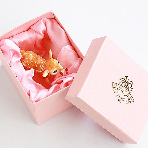 ジュエリーボックス バンビ シカ アニマル 鹿の置物 ブラウン EX5111 |  | 08