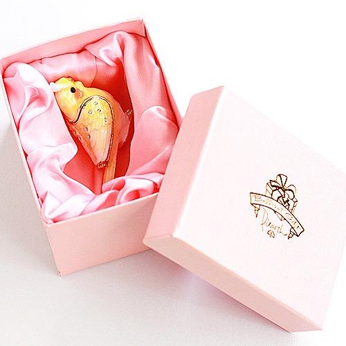 ジュエリーボックス オカメのぴーちゃん オカメインコ 鳥の置物 イエロー EX5141 |  | 05