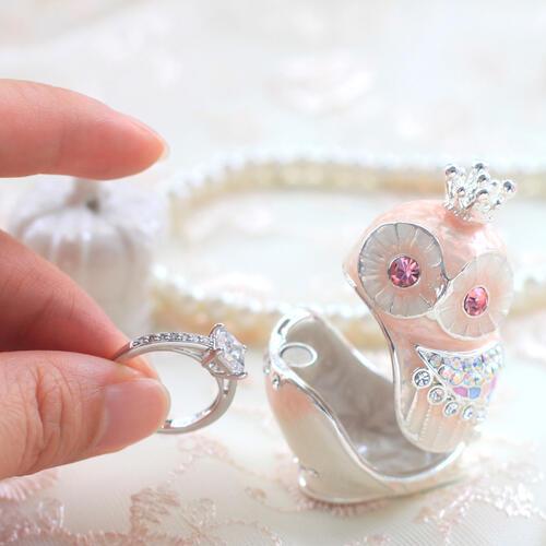 ジュエリーボックス クラウンフクロウ スウィートピンク EX516-5  999 |  | 01