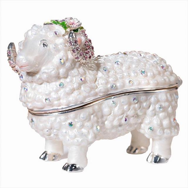 ジュエリーボックス 小桜羊 未 ひつじ 未 干支 置物 ホワイト EX5331 |  | 05