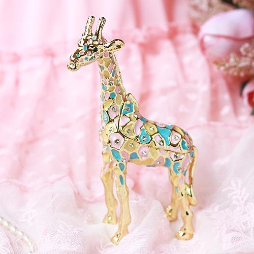 【ジュエリーボックス】 パステル キリン ゴールド ジュエリーボックス  EX5341 | 