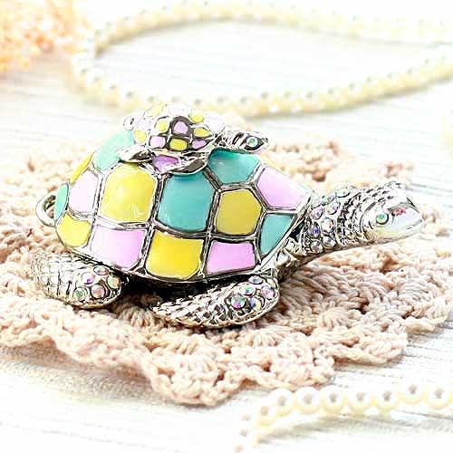 【ジュエリーボックス】 パステル カメ シルバー ジュエリーボックス  EX5502 | 