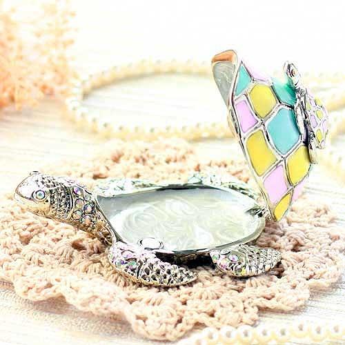 【ジュエリーボックス】 パステル カメ シルバー ジュエリーボックス  EX5502 |  | 02