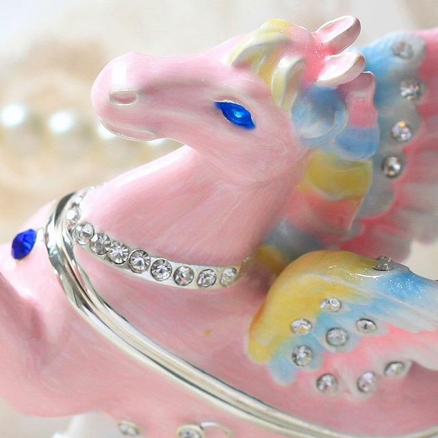 ジュエリーボックス スモールペガサス ペガサス 馬の置物 ピンク EX5801 |  | 03