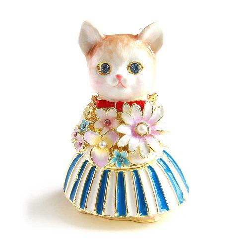 【ジュエリーボックス】 フルール キャット 猫 ジュエリーボックス  EX5951 | 