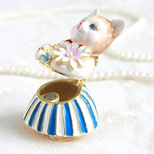 【ジュエリーボックス】 フルール キャット 猫 ジュエリーボックス  EX5951 |  | 02