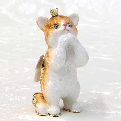 【ジュエリーボックス】 エンジェル キティ キャット  猫 ジュエリーボックス  EX5971 | 