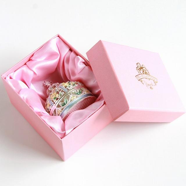 ローズクラウン⭐︎クラウン⭐︎シーズー ジュエリーボックス ジュエリーボックス】 ローズクラウン バラ 王冠 シルバーブルー