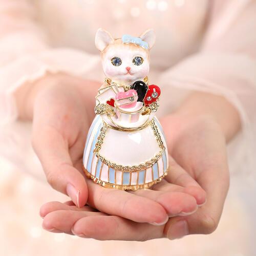 ジュエリーボックス ルル・キャンディ ネコ お茶会 ティータイム EX614