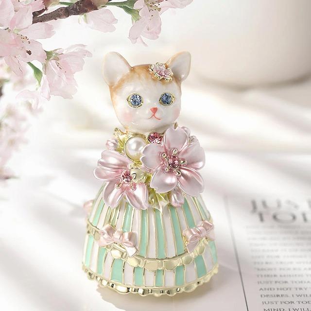 ジュエリーボックス ルル・キャンディ 桜 サクラ 猫 ネコ EX6161 |  | 01