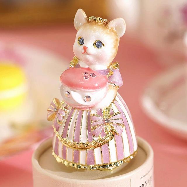 ジュエリーボックス ルル・キャンディ マカロン サクラ 猫 ネコ EX6271