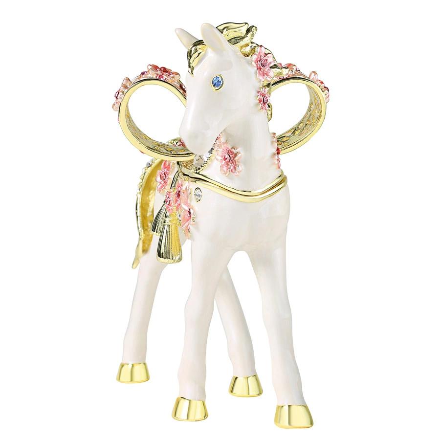 2026年 干支の置物 ジュエリーボックス 干支 午年 ウマ 白馬 桜子馬 桜仔馬 ホワイト EX6341 |  | 03